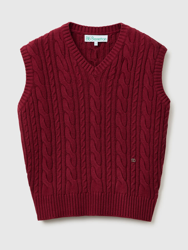 S/L V NECK SWEATER Women image number 5